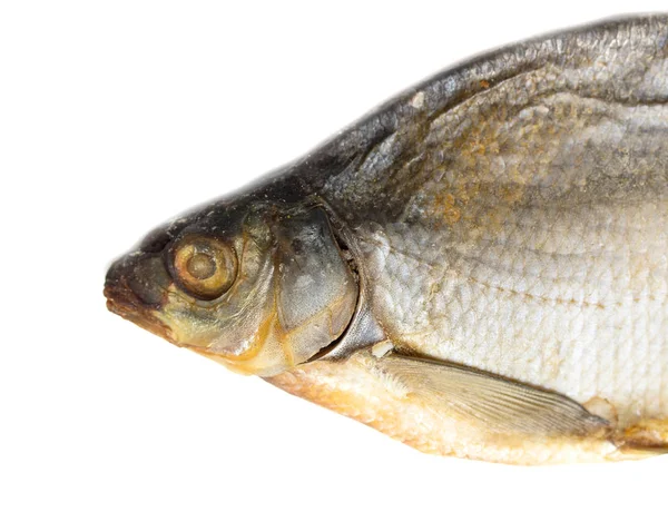 Sušené Ryby Pražma Bílém Pozadí — Stock fotografie