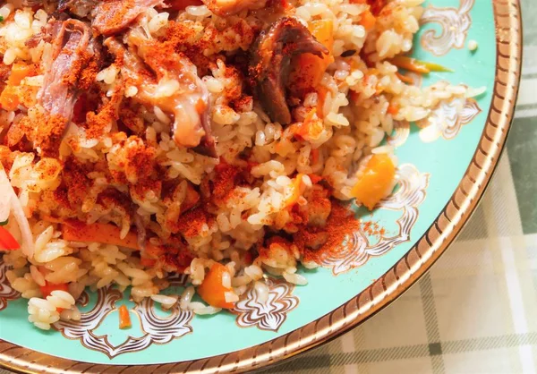 rice with meat meal pilaf