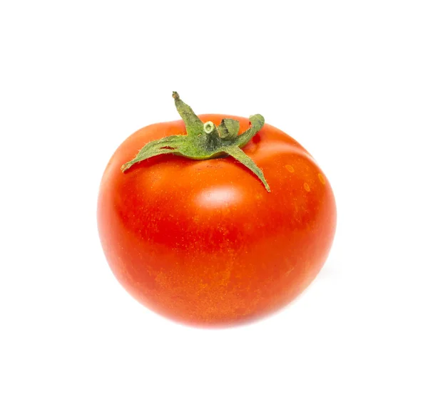 Red Ripe Tomato Isolated White Background — Stock Photo, Image