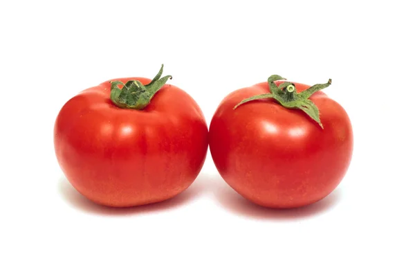 Red Ripe Tomato Isolated White Background — Stock Photo, Image
