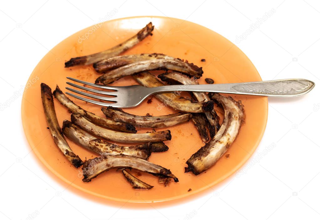 bones after eaten meat