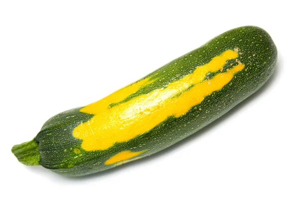 Abóbora Courgette Isolado Fundo Branco — Fotografia de Stock