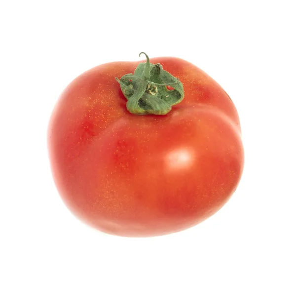 白い背景に隔離された赤い熟したトマト — ストック写真