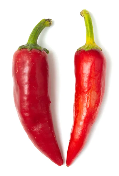 Roter Paprika Isoliert Auf Weißem Hintergrund — Stockfoto