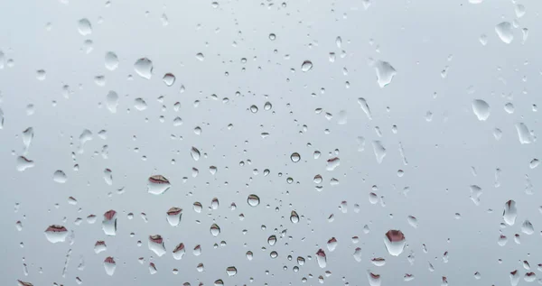 Gocce Pioggia Sullo Sfondo Vetro — Foto Stock