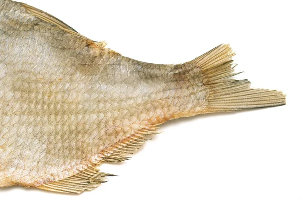 Рыба Соленая Пиву Белом Фоне — стоковое фото