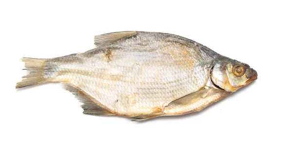 Çipura Balık Beyaz Zemin Üzerine Kurutulmuş — Stok fotoğraf
