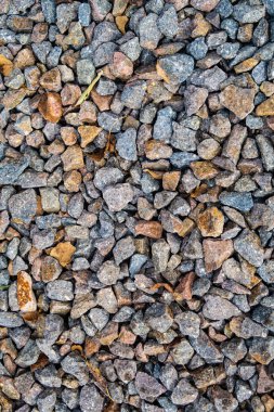 tam kare görünümü yol ezilmiş taş yol