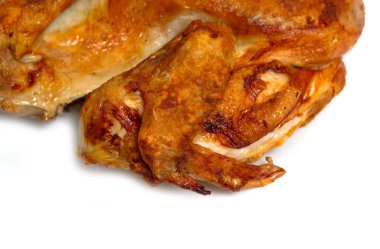 Beyaz arka plan üzerinde izole tavuk kızartma