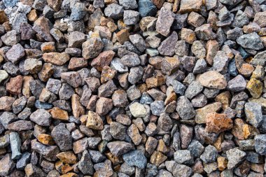 tam kare görünümü yol ezilmiş taş yol