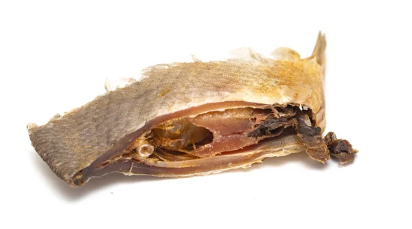 Fisch Gesalzen Bier Auf Weißem Hintergrund — Stockfoto