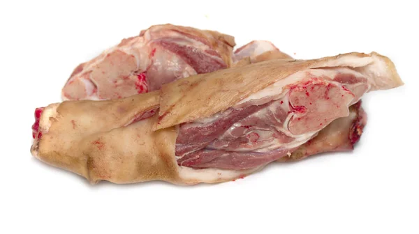 Carne Nudillo Cerdo Sobre Fondo Blanco — Foto de Stock