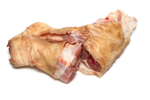 Daging Babi Knuckle Pada Latar Belakang Putih — Stok Foto