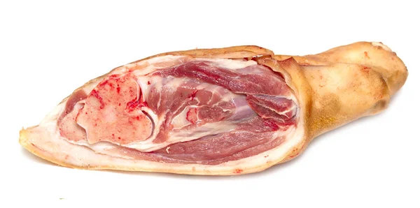 Carne Nudillo Cerdo Sobre Fondo Blanco —  Fotos de Stock