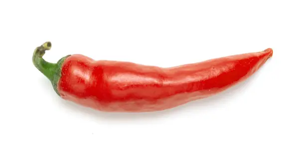 Röd Peppar Isolerad Vit Bakgrund — Stockfoto