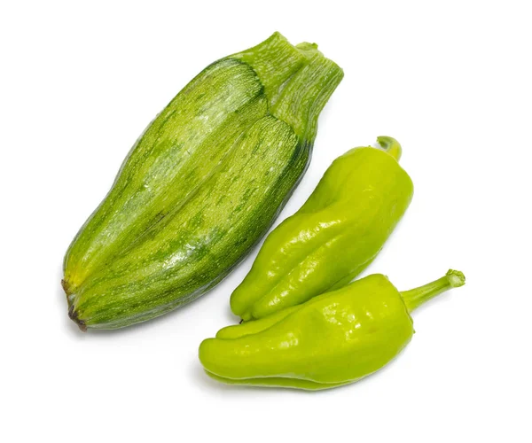 Green Vegetables White Background — Stock Photo, Image