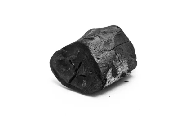 Уголь Порошок Черной Пыли Белом Фоне — стоковое фото