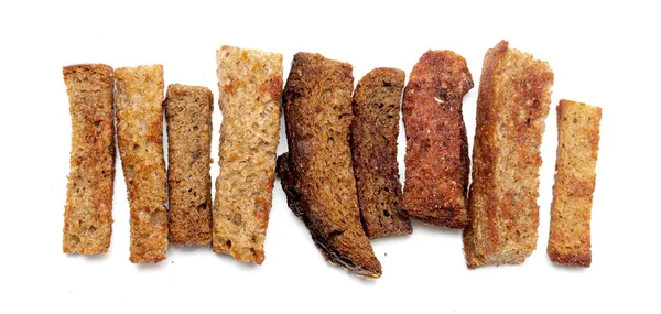 Fried Crackers White Background — Stock Photo, Image