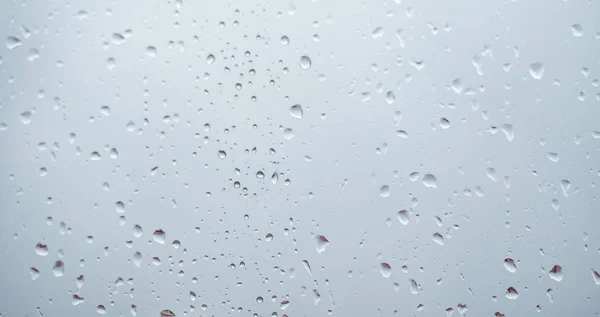 Regentropfen Auf Dem Glashintergrund — Stockfoto