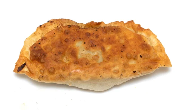 Fried Pies Meat White Background — Stock Photo, Image