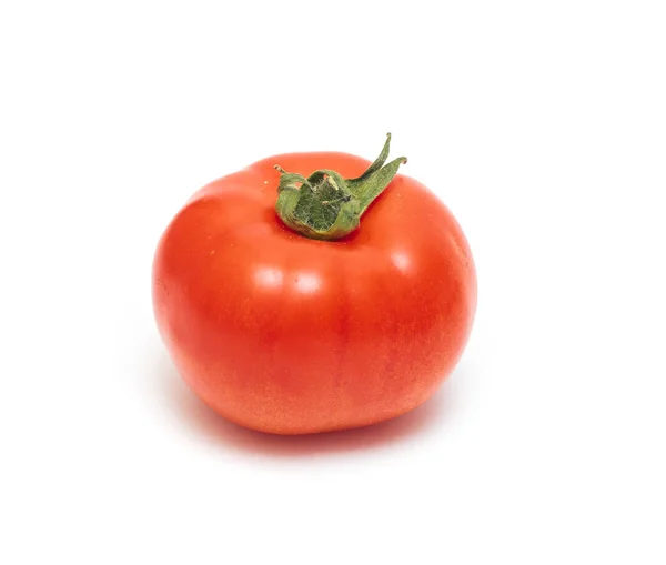 Red Ripe Tomato Isolated White Background — Stock Photo, Image