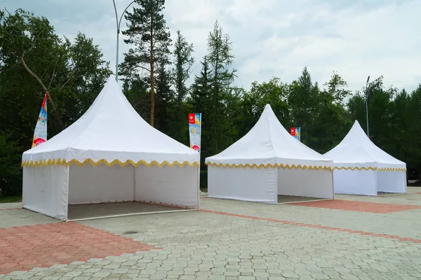 Petropavlovsk Kazakhstan Juli 2018 Persiapan Untuk Liburan Selama Tahun Kota — Stok Foto