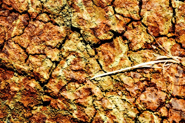 Fire Crack Ground Background — Stock Photo, Image