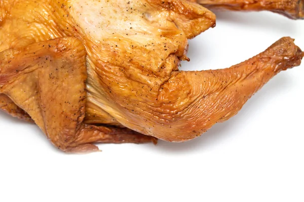 Smoked Chicken White Background — Stock Photo, Image