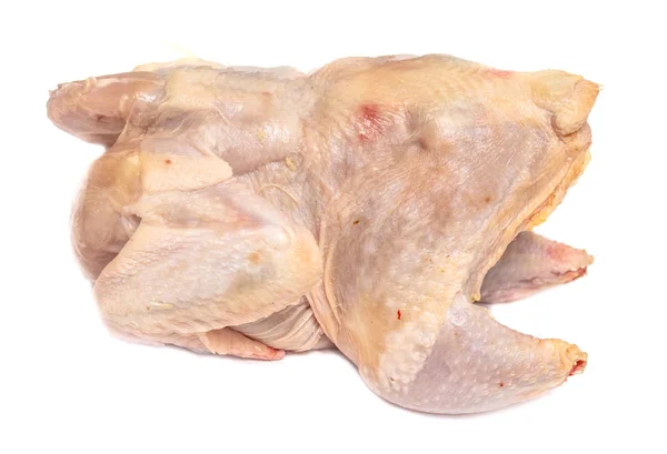 Kyckling Kött Kadavret Vit Bakgrund — Stockfoto