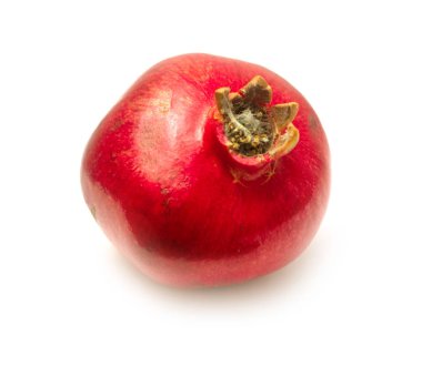 Nar kırmızı beyaz arka plan üzerinde izole