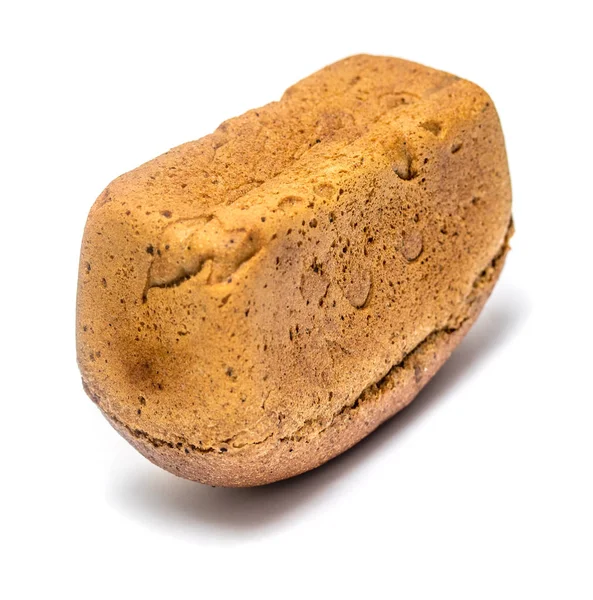 Pecen Žitného Chleba Bílém Pozadí — Stock fotografie