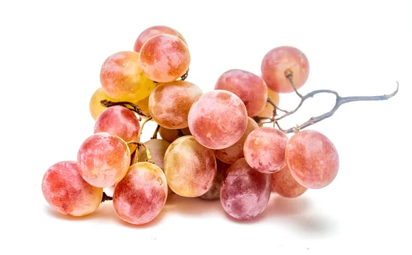 成熟的葡萄束在白色背景 — 图库照片