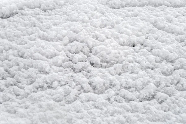 雪の白のクローズ アップの背景 — ストック写真