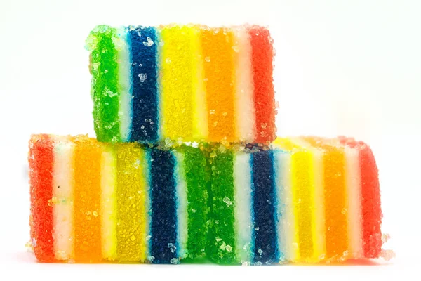 Bright Candy Marmalade White Background — Stock Photo, Image
