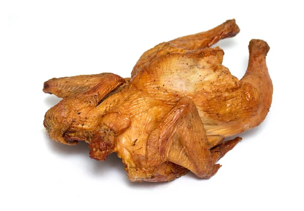 白い背景の上の鶏の燻製 — ストック写真
