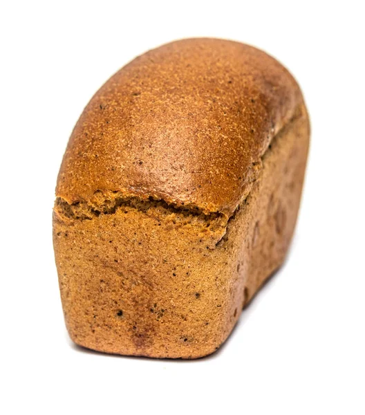 Loaf Rye Bread White Background — Stock Photo, Image