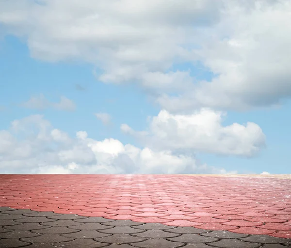 Bana Med Blå Mulen Himmel — Stockfoto