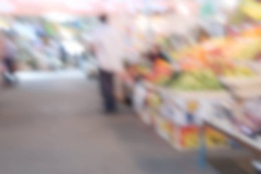 Arka plan bulanık süpermarket mağaza