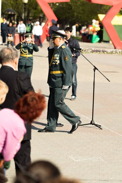 Petropavlovsk Μαΐου 2016 Δημόσια Αργία Υπερασπιστής Της Πατρίδας Ημέρας Εορτάζεται — Φωτογραφία Αρχείου