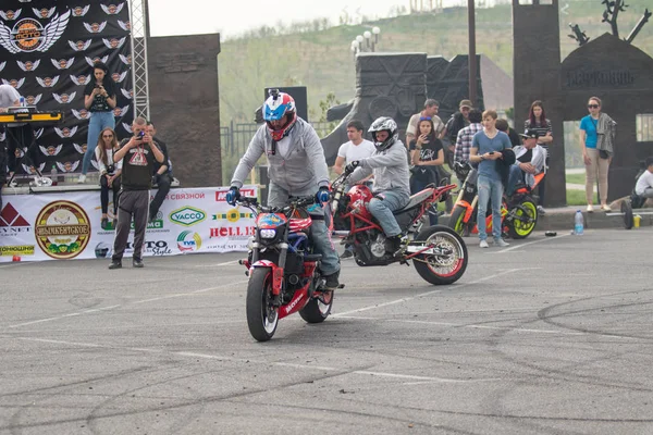 Shymkent Kazakistan Şubat 2017 Motosiklet Motorcu Sezon Açılış Mart 2017 — Stok fotoğraf