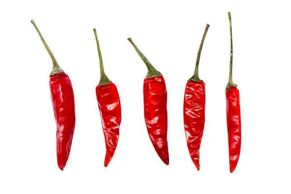 Red Chilli Pepper Isolated White Background — Stock Photo, Image