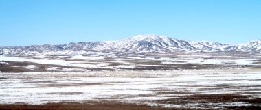 Kar bahar bozkır hills