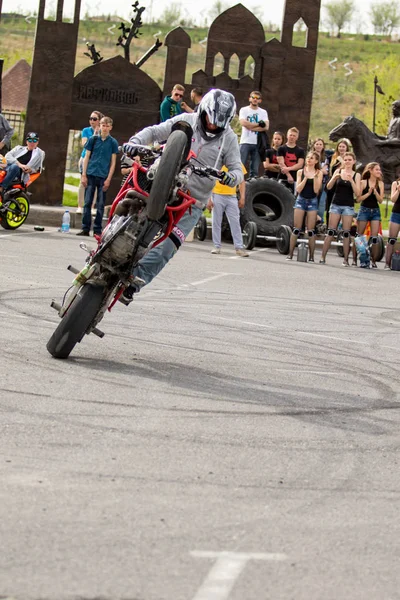 Shymkent Kazakhstan Março 2017 Motocicletas Abertura Temporada Motociclistas Shymkent Março — Fotografia de Stock