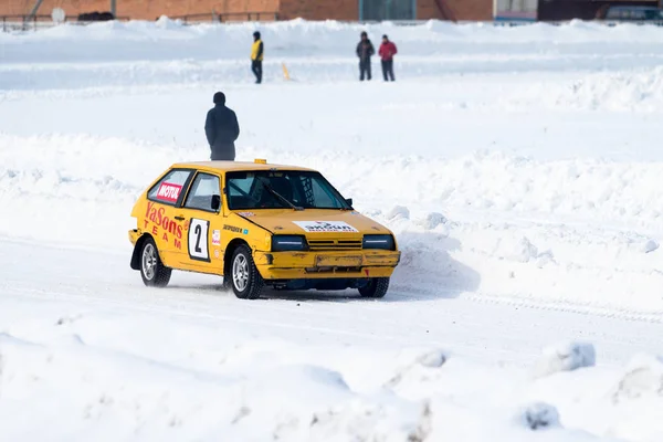加罗巴甫洛夫斯克 2016年3月6日 乌拉尔杯 西伯利亚和哈萨克斯坦共和国冬季赛道比赛 2016年 北哈萨克斯坦的 Racetrack B派驻 B什库尔 — 图库照片