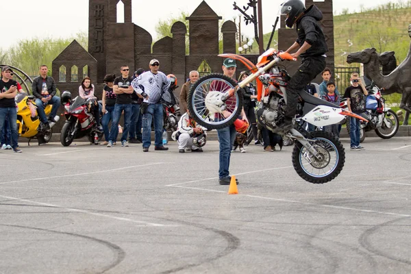 Shymkent Kazachstán Března 2017 Motocykly Zahájení Motorkářské Sezóny Shymkent Březen — Stock fotografie