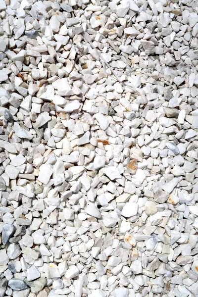 Gravel White Stone Background — Stock Photo, Image