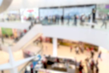 Arka plan bulanık alışveriş merkezi