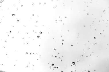 Camdaki yağmur damlaları