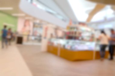 Arka plan bulanık alışveriş merkezi