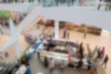 Arka plan bulanık alışveriş merkezi